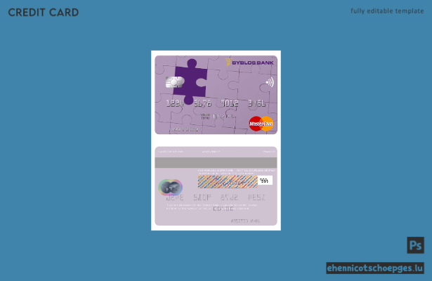 Beispielvorschau der Mastercard der Lebanon Byblos Bank